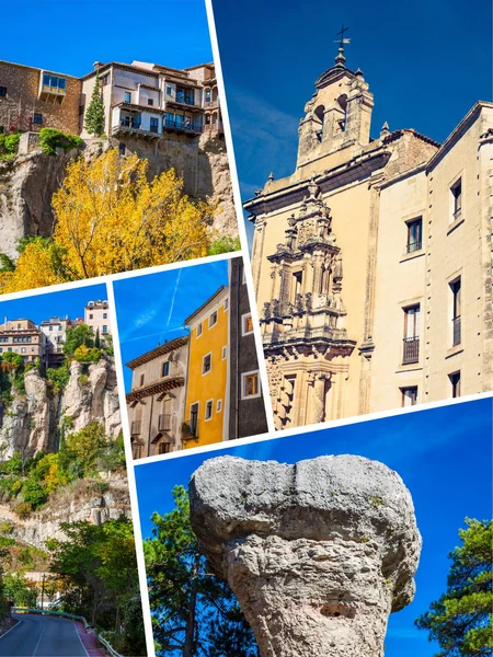 Collage de o Cuenca Espagne Europe . — Photo