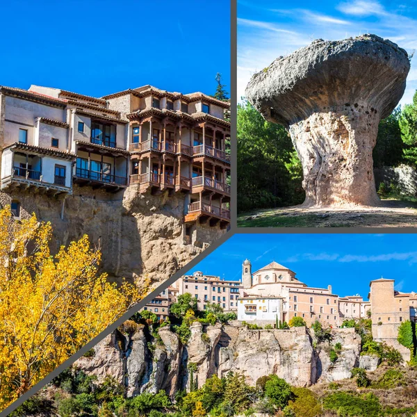 Collage de o Cuenca España Europa . — Foto de Stock