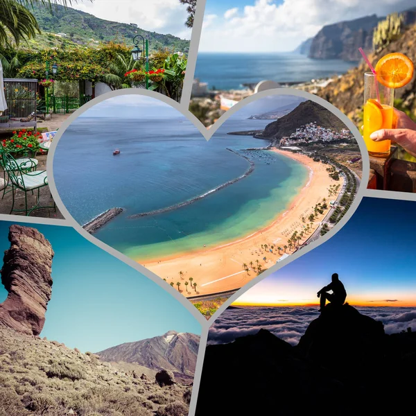 Collage of Tenerife Spain Europe — Stock Photo, Image