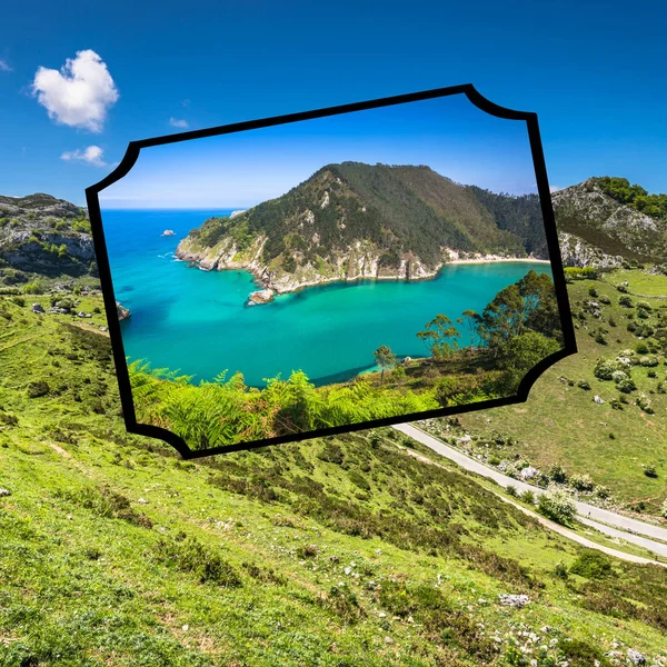 Collage Asturien Spanien — Stockfoto