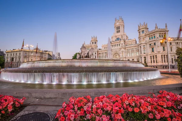 Plaza de la Cibeles (Cybele's Square) - Central Post Office (Pal — ストック写真