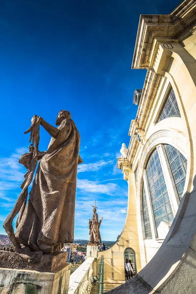 Statue Cathédrale Sainte Marie Royal Almudena Madrid — Photo
