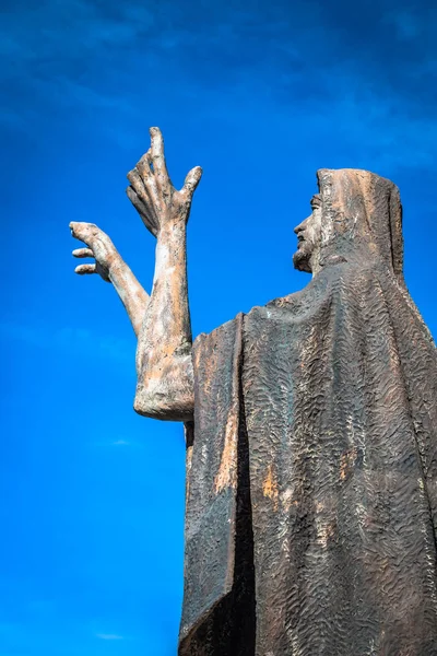 Statue Der Kathedrale Der Heiligen Maria Die Königliche Von Almudena — Stockfoto