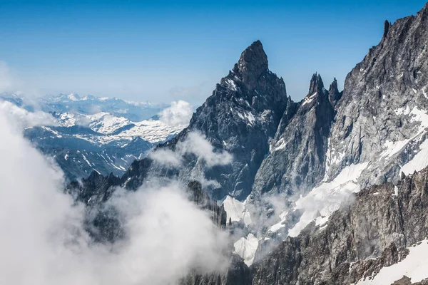 Mont Blanc massif,in the Chamonix mont blanc — Stock Photo, Image
