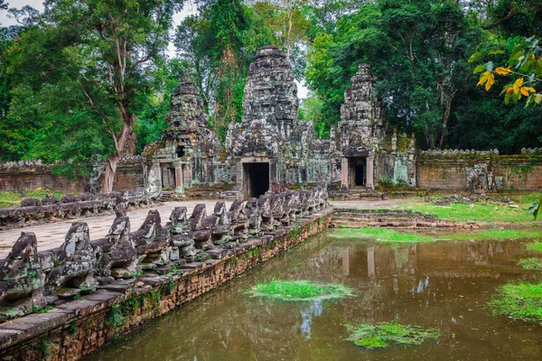 Świątynia Preah khan, angkor obszar, siem reap, Kambodża — Zdjęcie stockowe