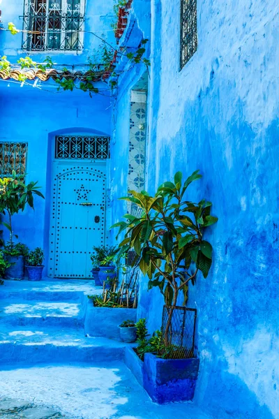 Blå medina Chechaouen, Marocko — Stockfoto