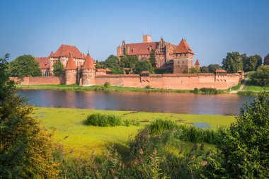 Polonya Ortaçağ kale tarafından Cermen Malbork Castle