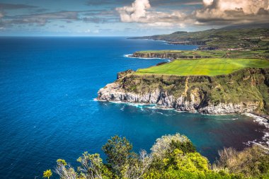 Yeşil Adası'Atlas Okyanusu, Sao Miguel, Azores, Portekiz