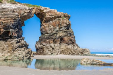 Ünlü İspanyol hedef, katedraller beach (playa de las cated