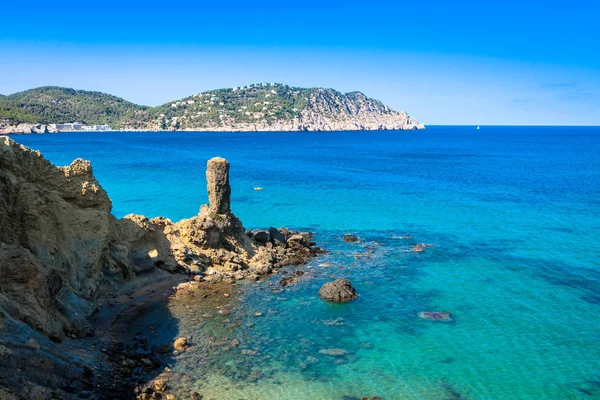 Figueral-strand in ibiza, Spanje — Stockfoto