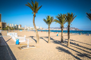 Benidorm Poniente beach Alicante İspanya Akdeniz