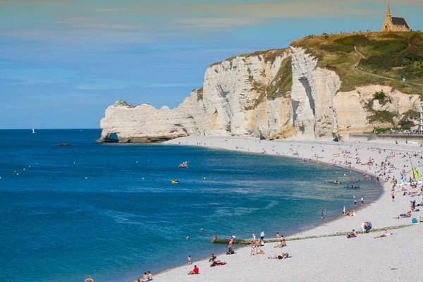 Útesů Etretat, Normandie, Francie — Stock fotografie