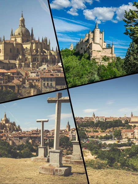 Collaje Segovia Spain Europe — Stock Photo, Image