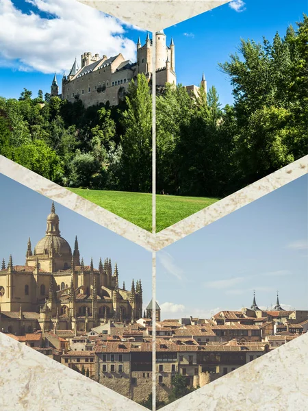 Collaje Segovia Spain Europe — Stock Photo, Image