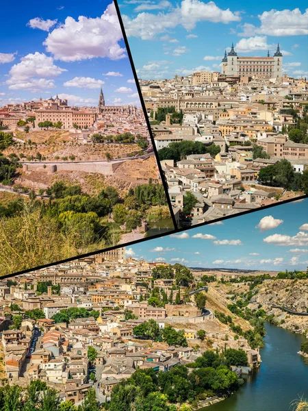 Collage Toledo Spain — Stock Photo, Image