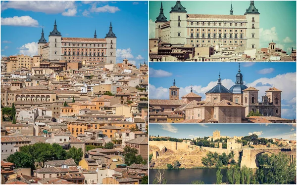 Collage Toledo Spain — Stock Photo, Image