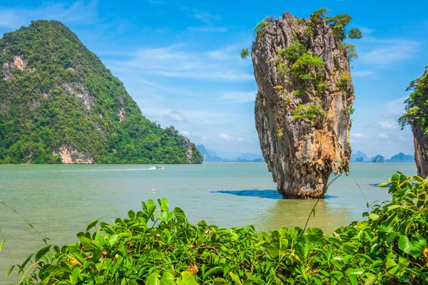 Ko Tapu rock on James Bond Island, Phang Nga Bay in Thailand