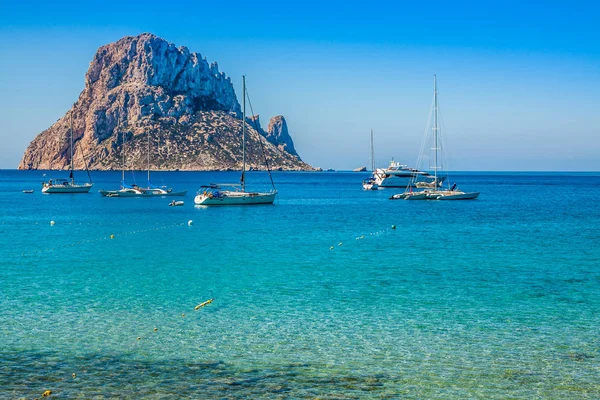 Es vedra island of Ibiza  Cala d Hort in Balearic islands — Stock Photo, Image