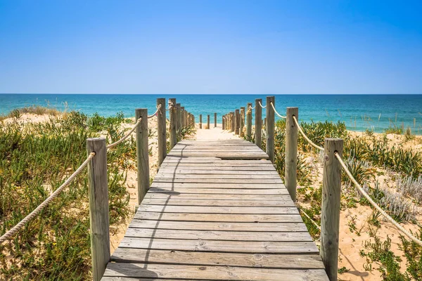 Stranden Faro Algarve Portugal — Stockfoto