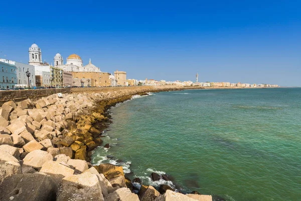 Cádiz España Catedral Frente Mar Campo Del Sur — Foto de Stock