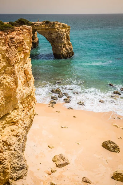 Praia Albandeira Beautiful Coast Beach Algarve Portugal — Stock Photo, Image