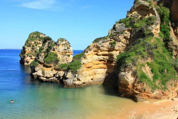 Ponta Piedade Lagos Algarvekusten Portugal — Stockfoto