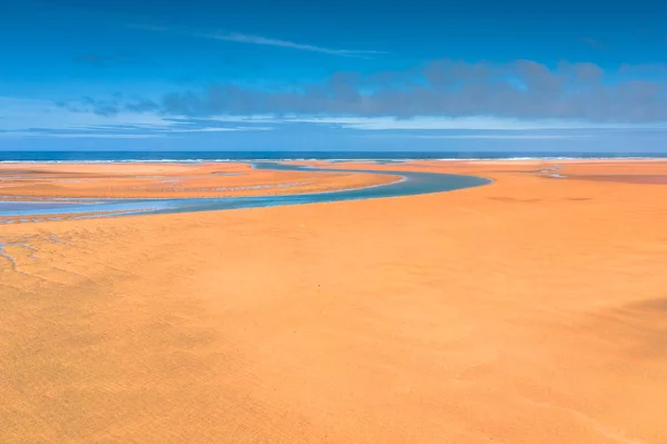 Raudasandur beach at the west fjords of Iceland — Stock Photo, Image