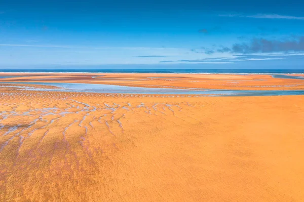 Raudasandur strand aan de west-fjorden van IJsland — Stockfoto