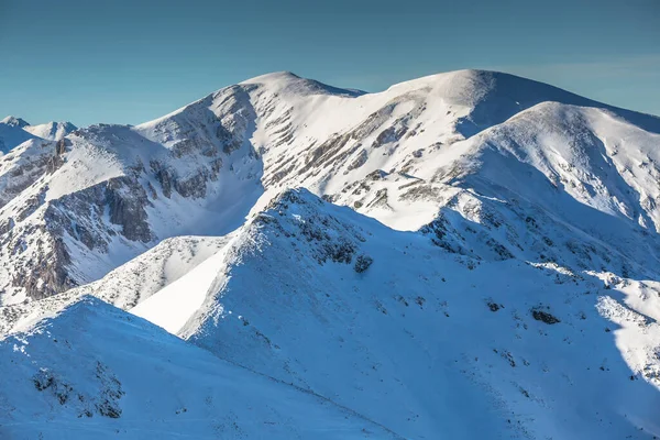 Vinter mountain i Polen från Tatrabergen - kasprowy wierch — Stockfoto