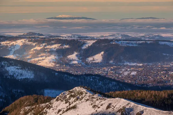 Winter landscape of  Tatra Mountains Zakopane,Poland — ストック写真