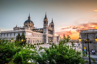 Madrid,Spain-May 28,2015:Catedral de la almudena de Madrid,Spain