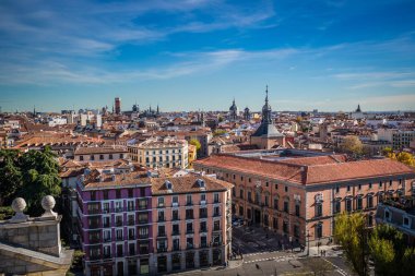 Madrid,Spain-May 28,2015:View of Madrid from Almudena Cathedral,