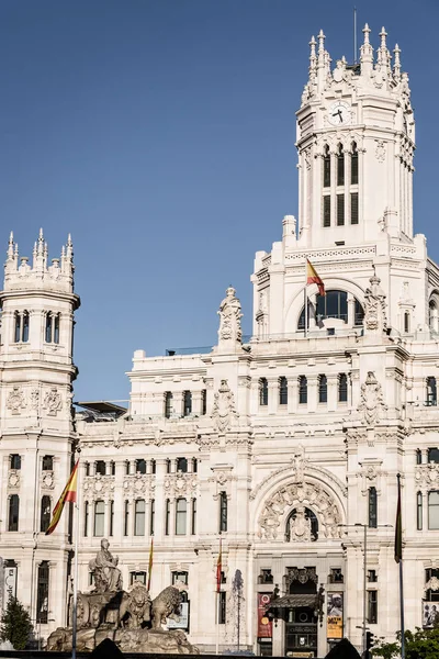 Madrid,Spain-May 27,2015:Plaza de la Cibeles (Cybele's Square) - — Stockfoto