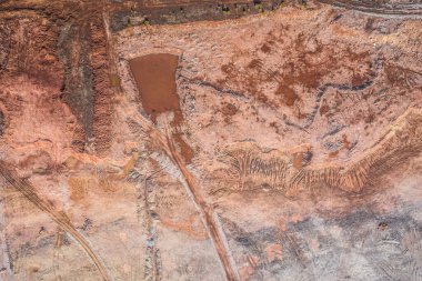 Open pit mine - aerial view