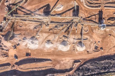 Open pit mine - aerial view