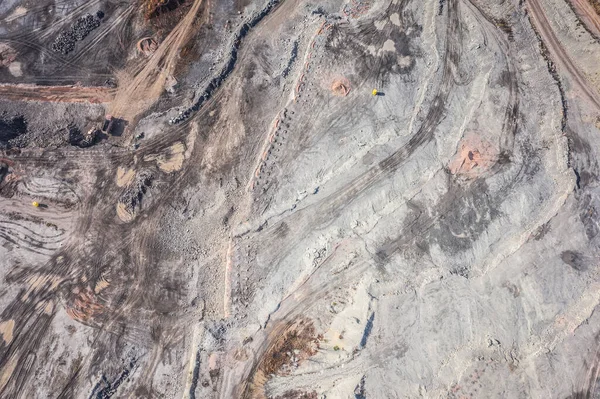 Открытая шахта - вид с воздуха — стоковое фото