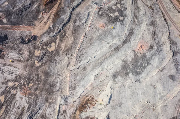 Mine à ciel ouvert - vue aérienne — Photo