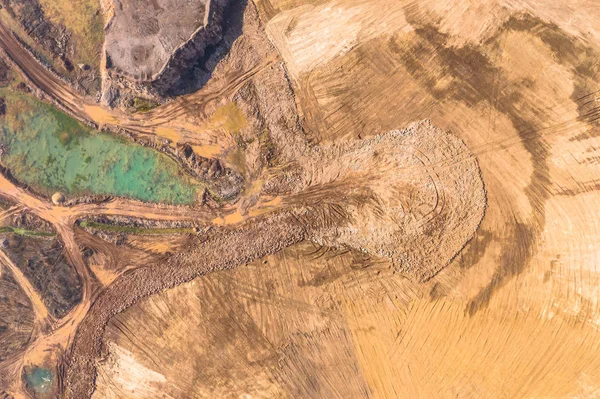 Open pit mine - vista aerea — Foto Stock