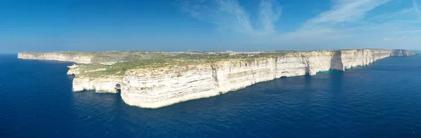 Vista Aérea Penhascos Sanap Gozo Island Malta — Fotografia de Stock