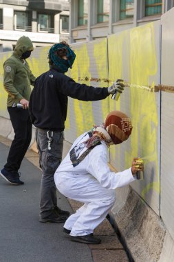 Milan, İtalya'da protesto öğrenciler