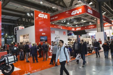 İnsanlar Eicma 2016, Milano, İtalya ziyaret