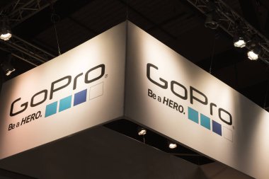 GoPro standında Eicma 2016, Milano, İtalya