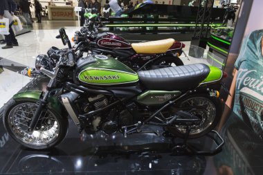 Kawasaki motosiklet Eicma 2016 yılında Milan, Itally ekranda