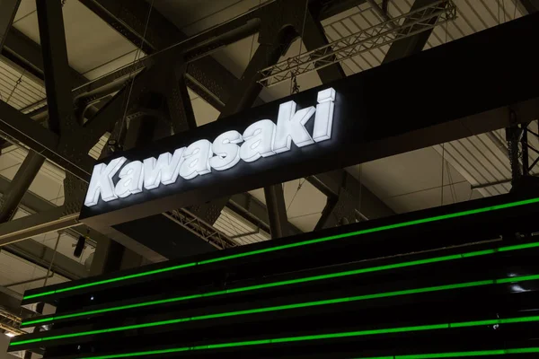 Kawasaki stand Eicma 2016 részlete — Stock Fotó