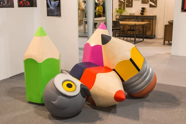 Design meubels bij Homi 2017 in Milaan, Italië — Stockfoto