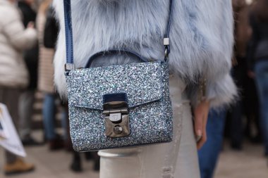 Ayrıntı çanta Milan kadın moda haftası