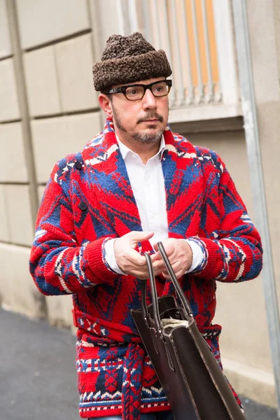 Milan kadın moda haftası moda adam — Stok fotoğraf
