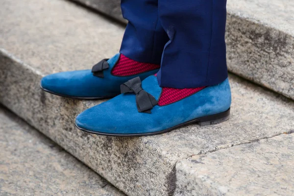 Detai of shoes at Milan Women's Fashion Week — Stock Photo, Image