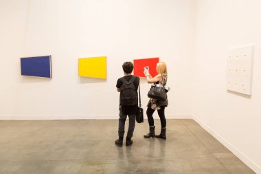 İnsanlar Miart 2017, Milano, İtalya ziyaret