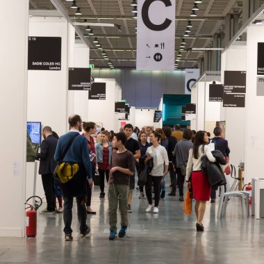 İnsanlar Miart 2017, Milano, İtalya ziyaret